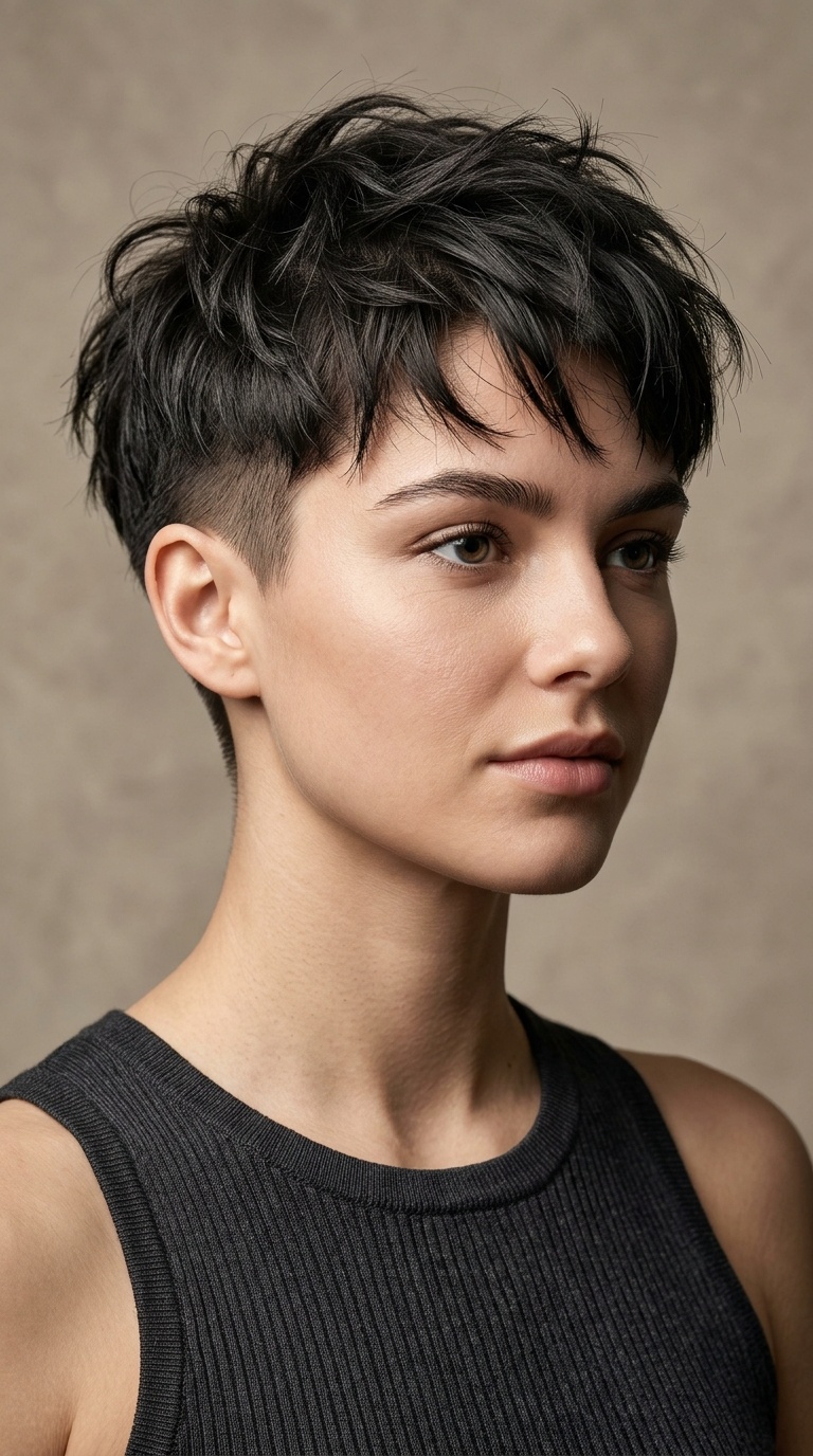 The Choppy Undercut Pixie