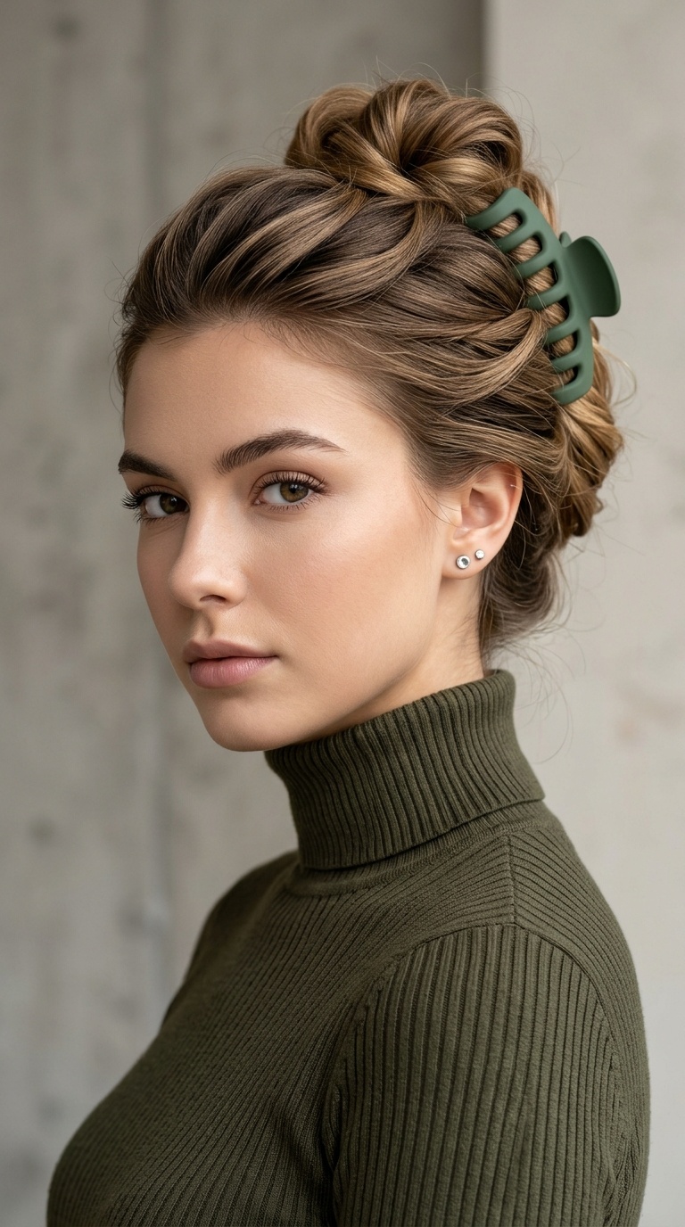 The Chunky Claw Clip Updo