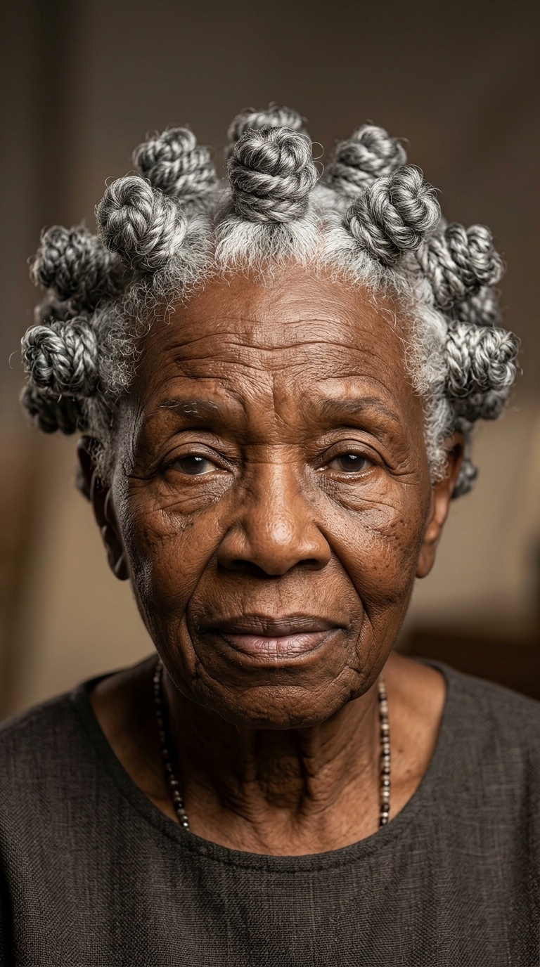 The Classic Bantu Knot Crown