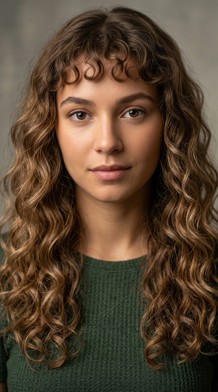 The Classic Botticelli Wave with Micro Bangs