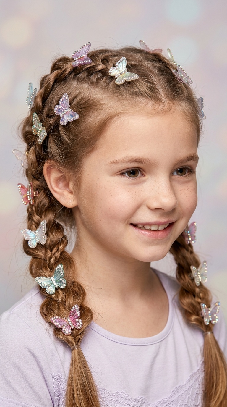 The Classic Butterfly Clip Cascade