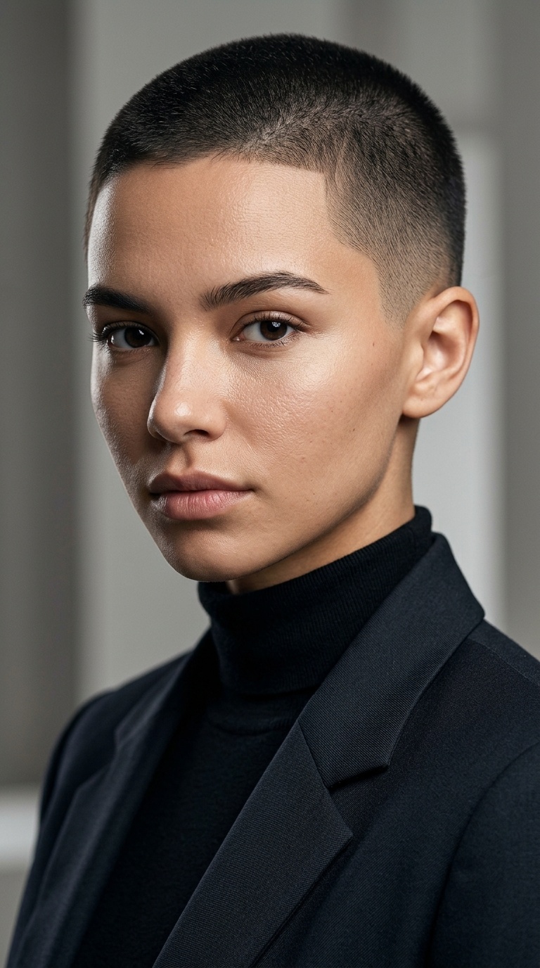 The Classic Buzz Cut with Tapered Sides