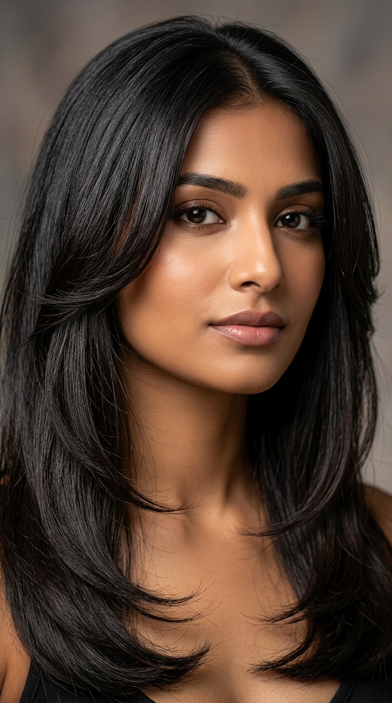 The Classic Deep U-Cut with Face-Framing Layers