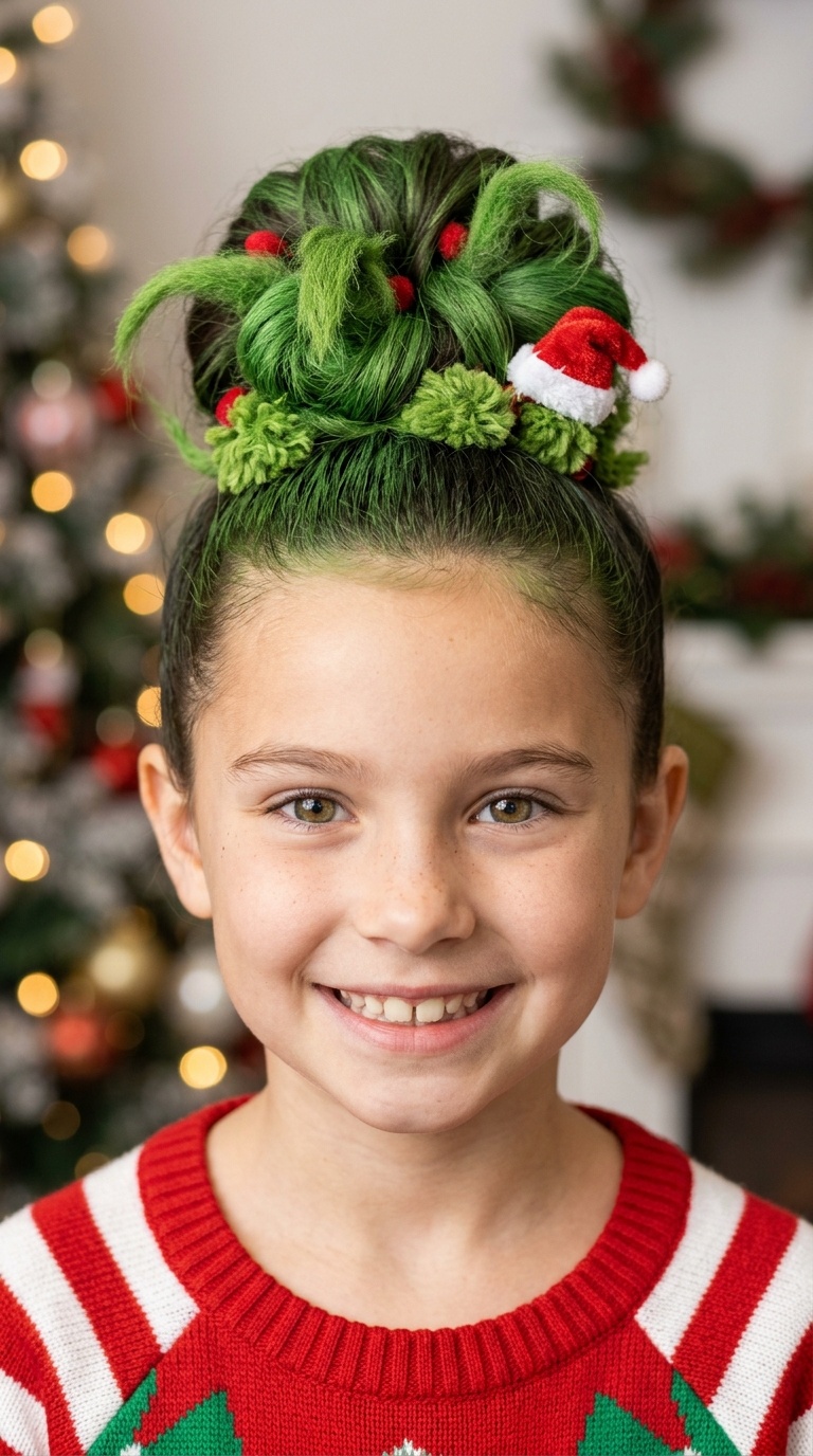 The Classic Green Grinch Bun