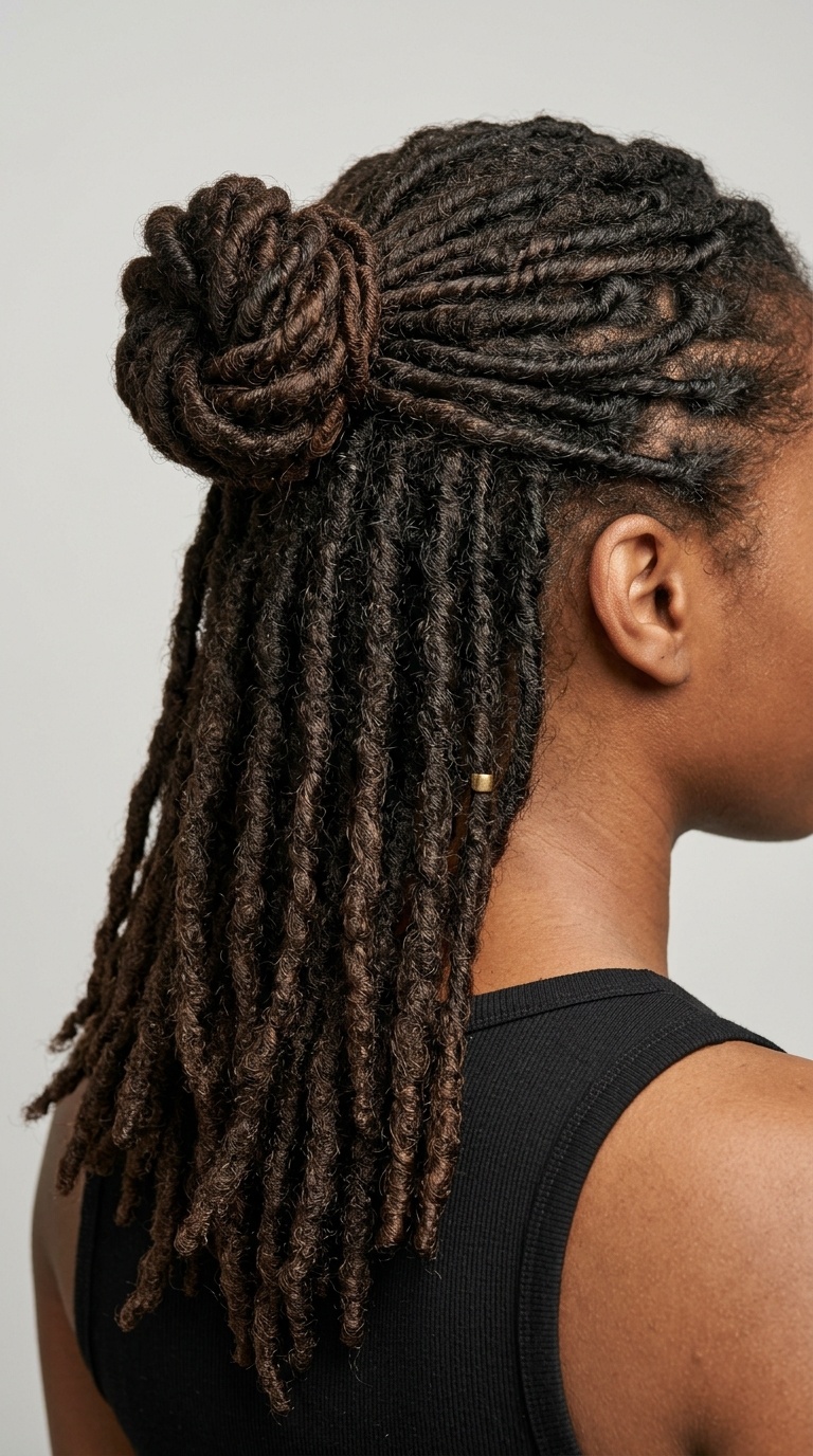 The Classic Half-Up, Half-Down Bun