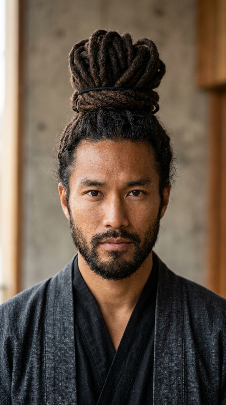 The Classic High Samurai Bun
