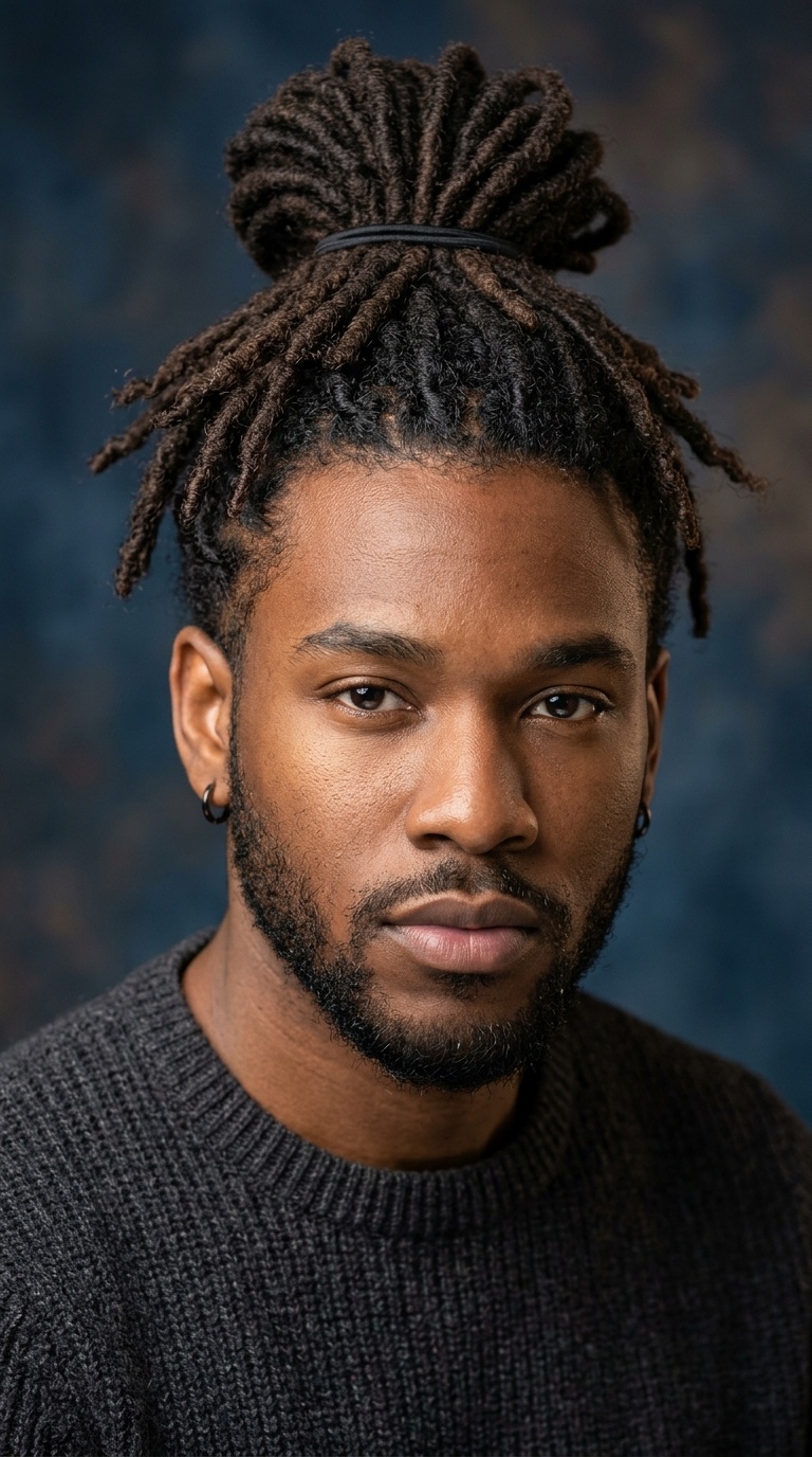 The Classic Loc Man Bun