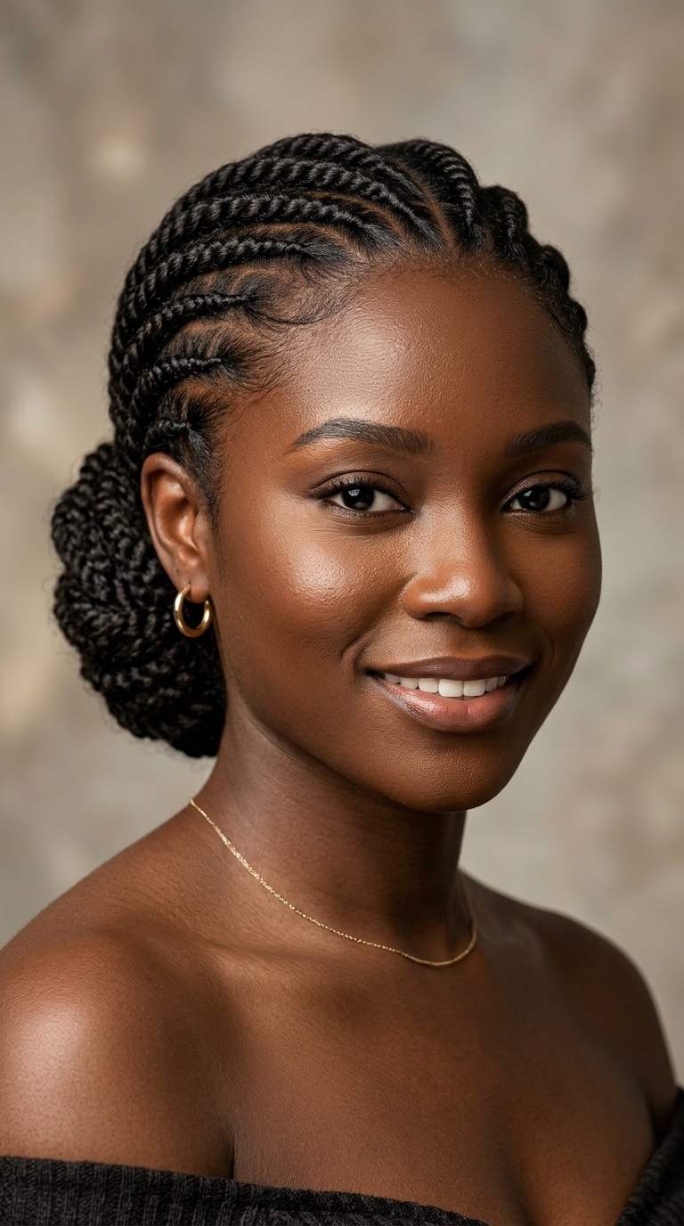 The Classic Low Chignon Flat Twist