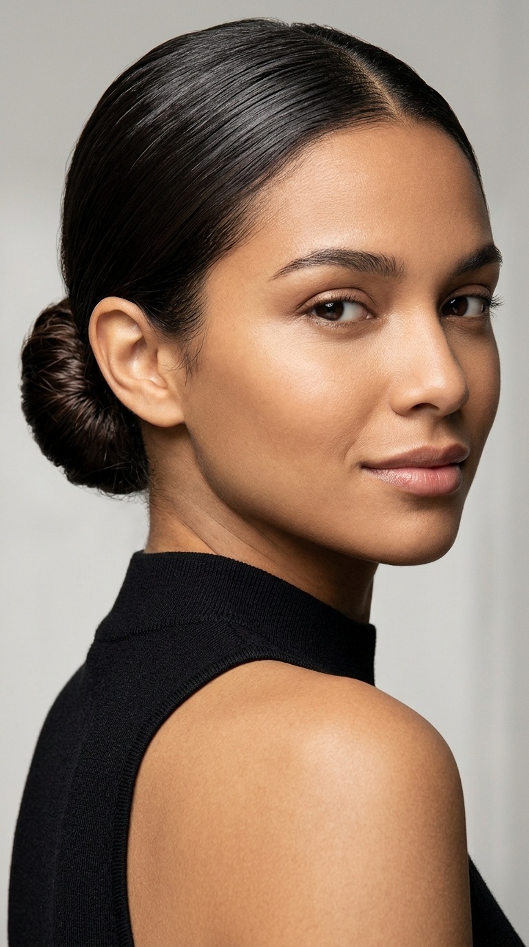 The Classic Low Slicked Bun