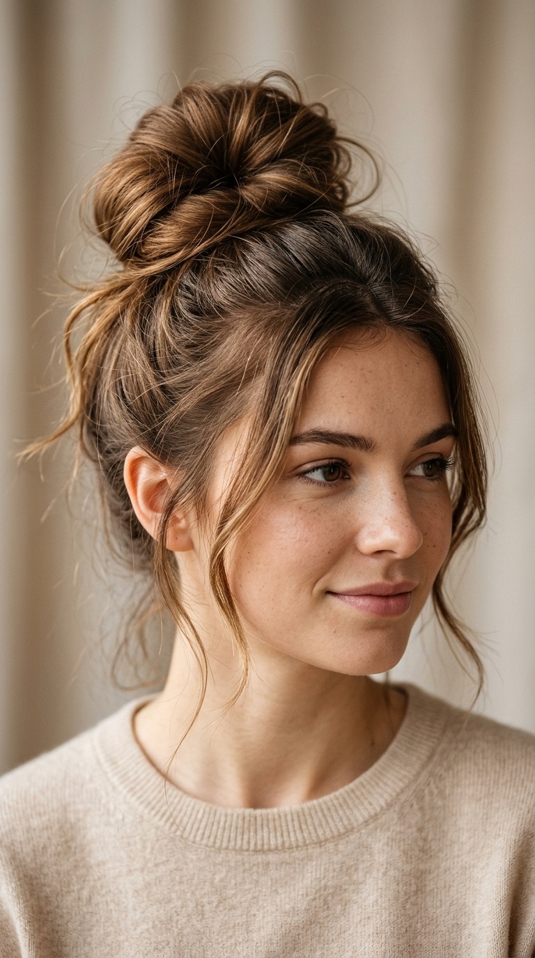 The Classic Messy High Bun