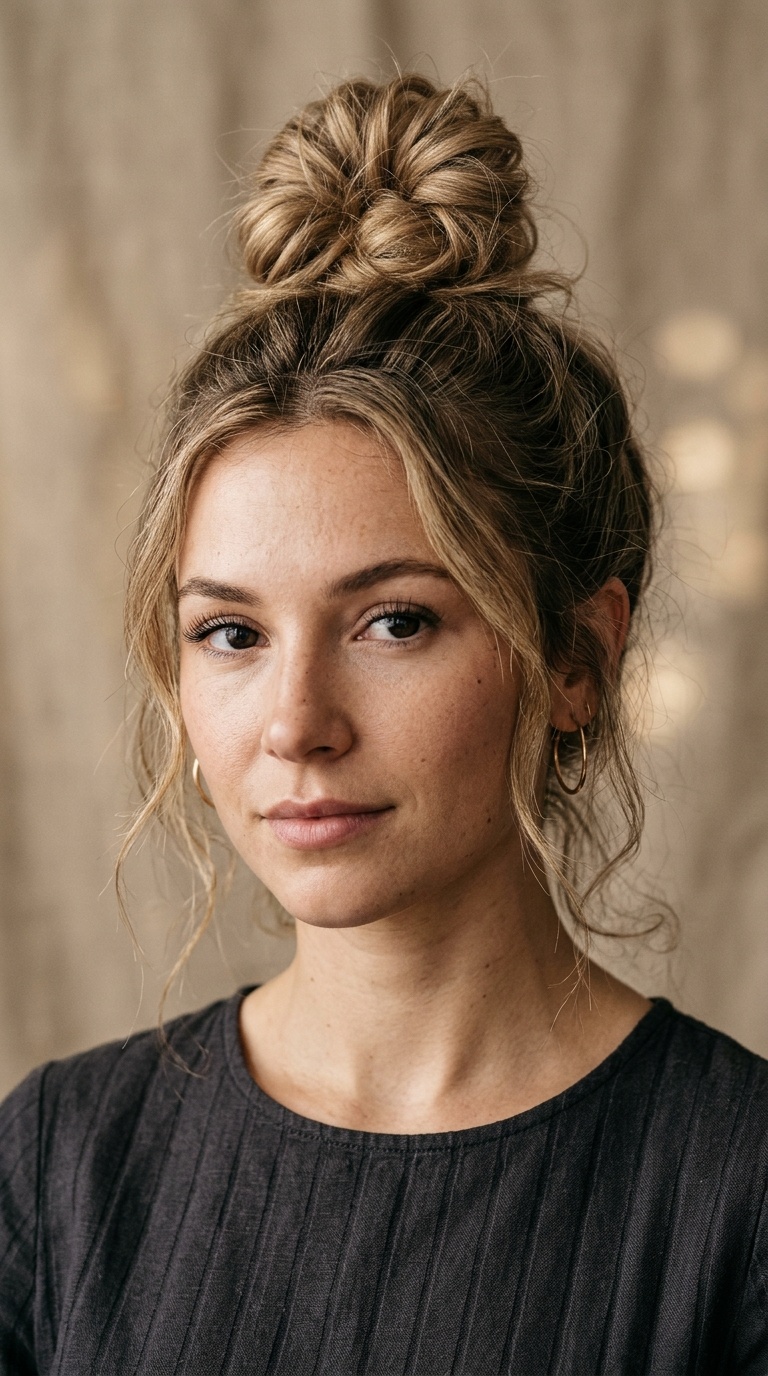 The Classic Messy Top Knot