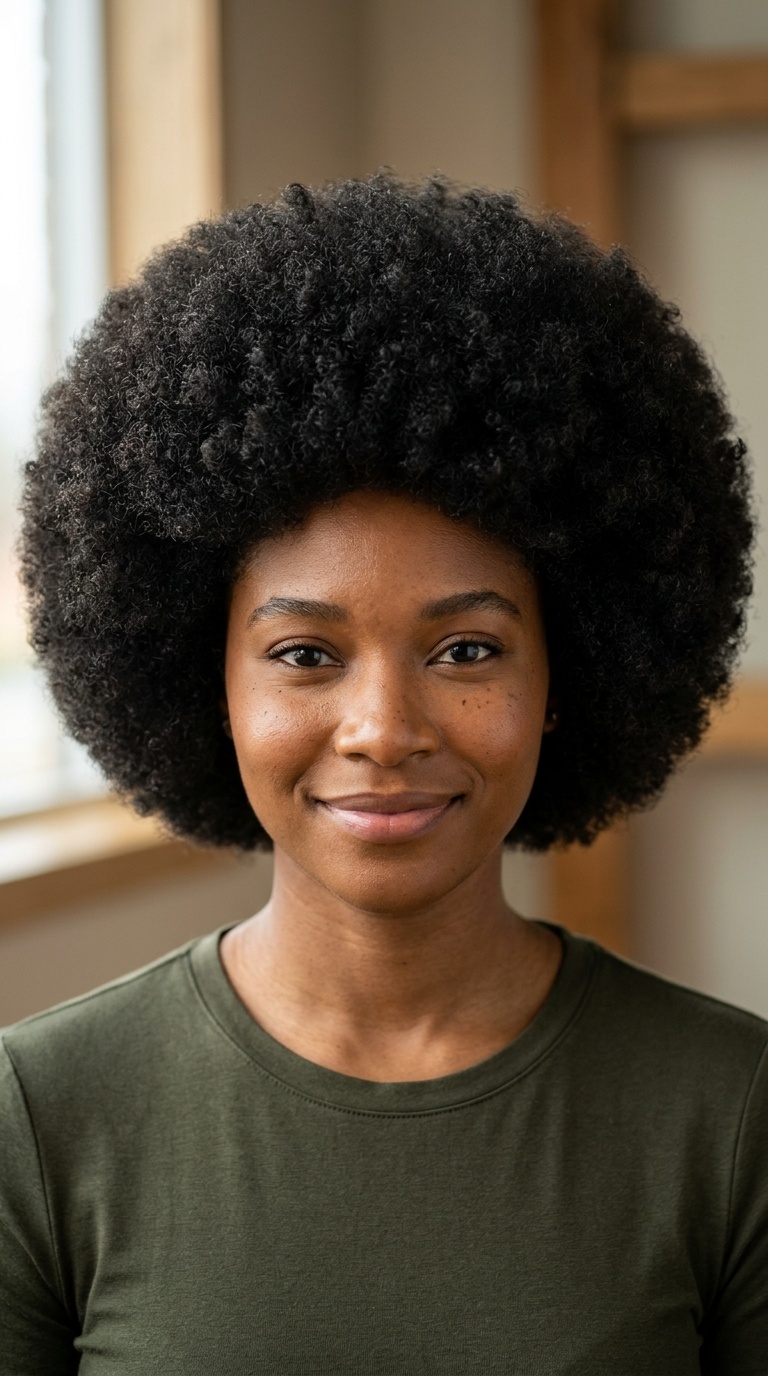 The Classic Picked-Out Afro