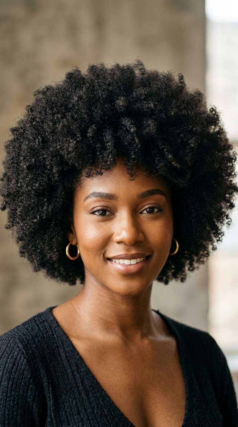 The Classic Picked-Out Afro