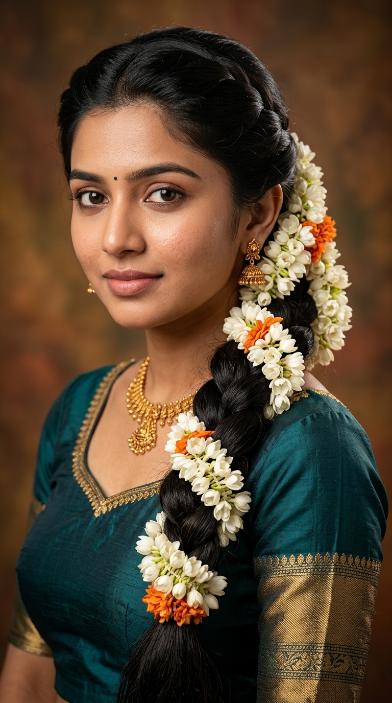The Classic Poo Jadai Floral Braid