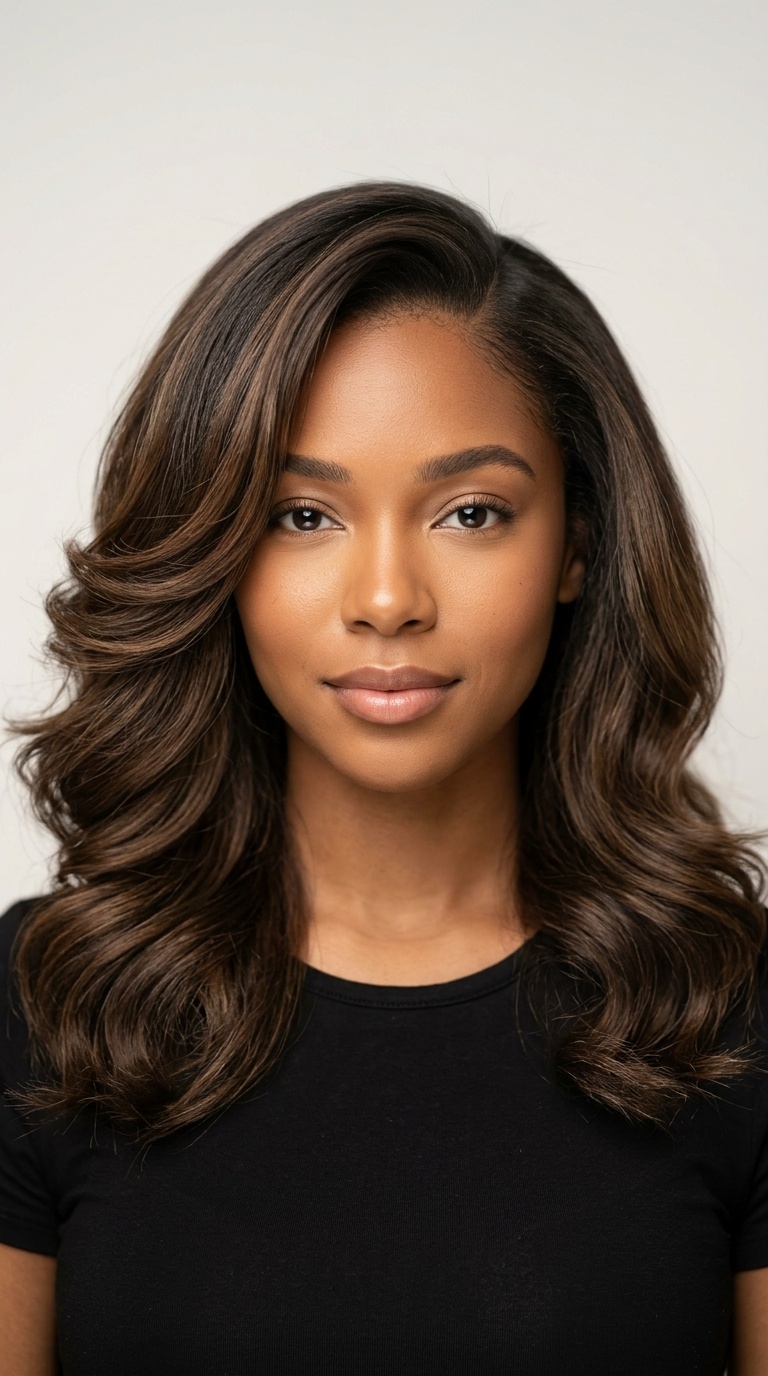 The Classic Side-Part Blowout