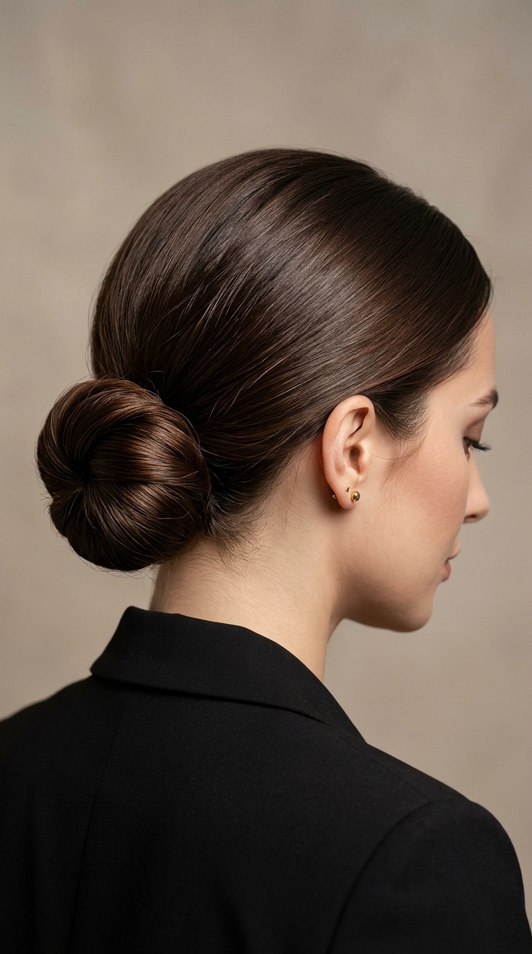 The Classic Sleek Low Bun
