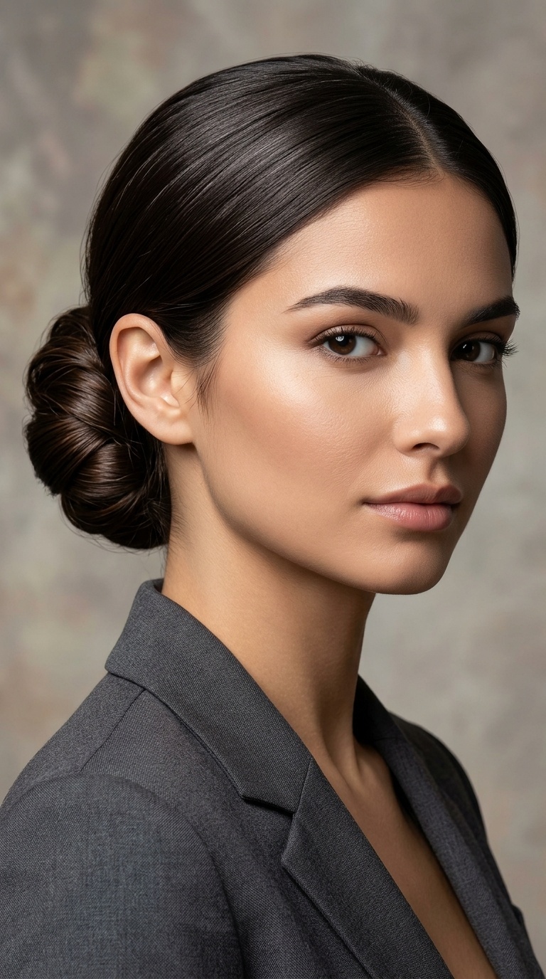 The Classic Sleek Low Chignon