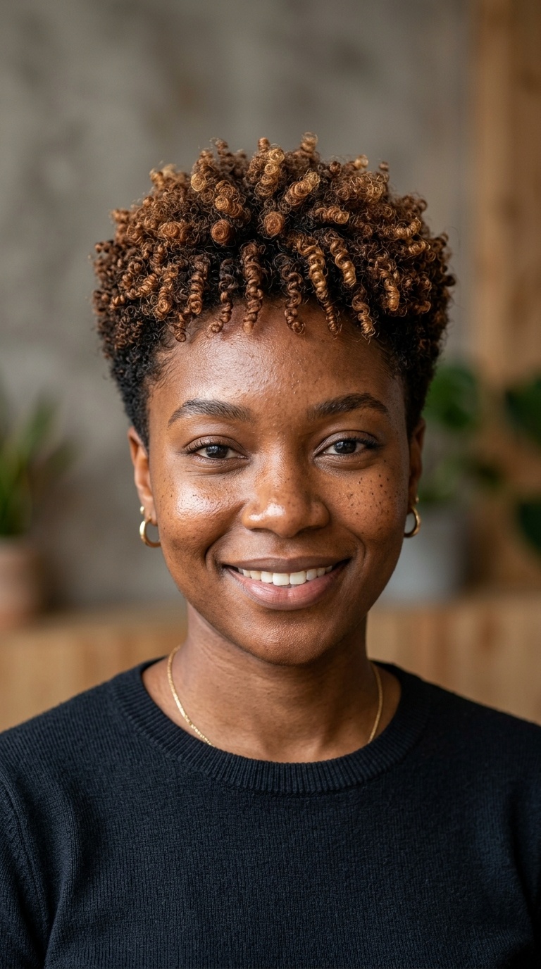 The Classic Tapered Fro with Highlights