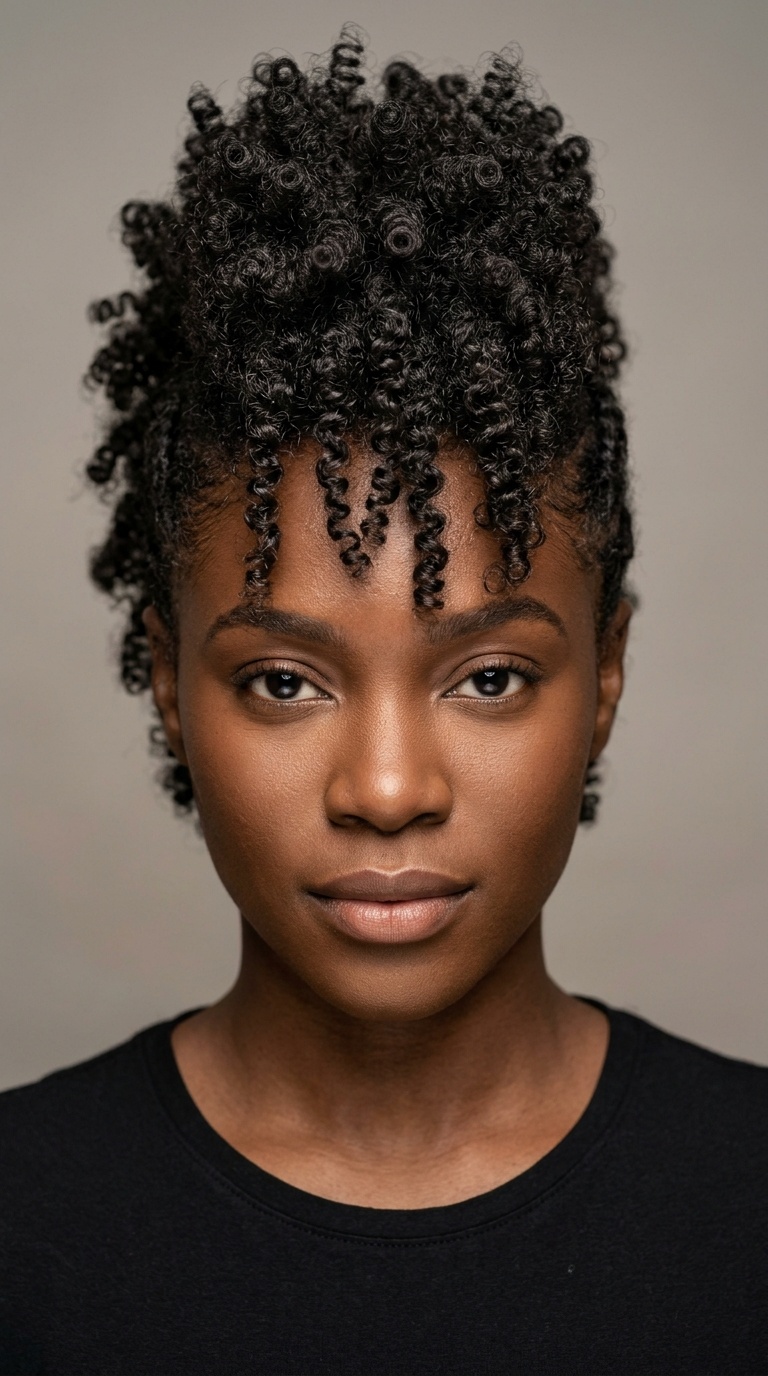 The Coily Faux Hawk (Fro-hawk)