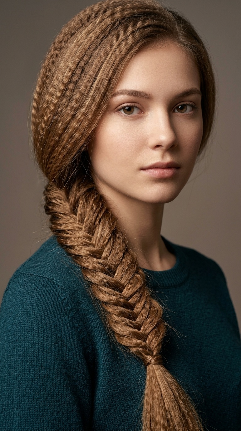 The Crimped Fishtail Braid