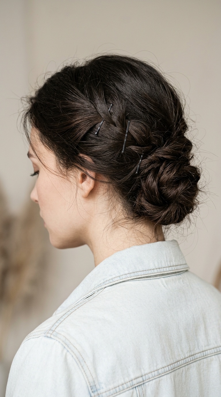 The Criss-Cross Back Bun