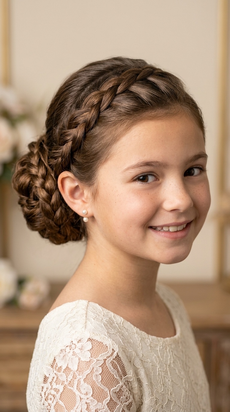 The Criss-Cross Braided Updo