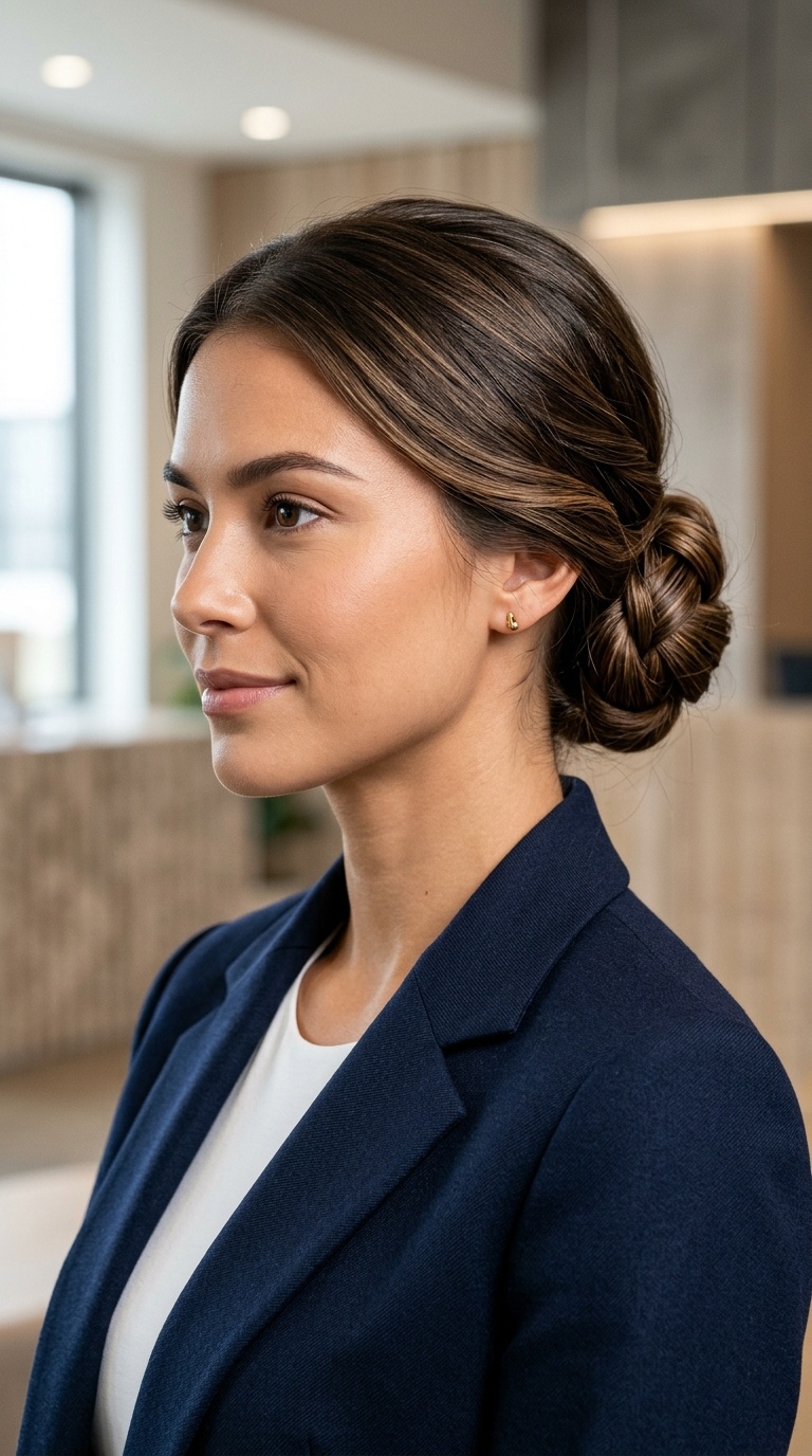 The Criss-Cross Low Bun