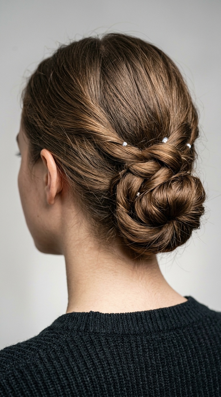 The Criss-Cross Low Bun