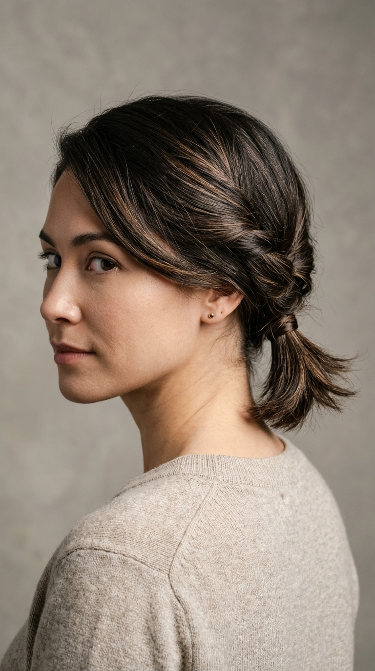 The Criss-Cross Low Ponytail