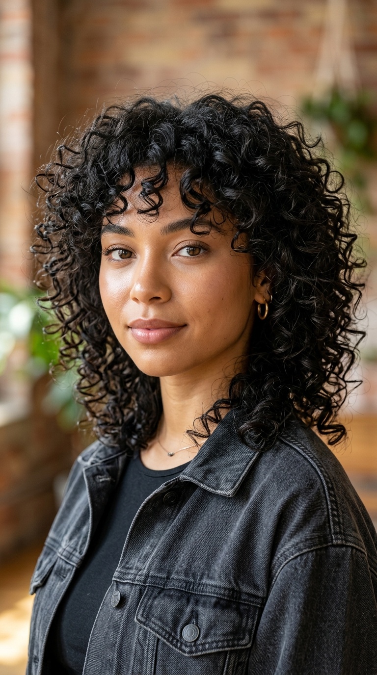 The Curly Afro-Wolfcut