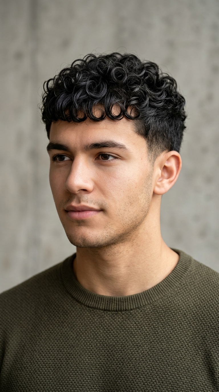 The Curly Caesar Cut