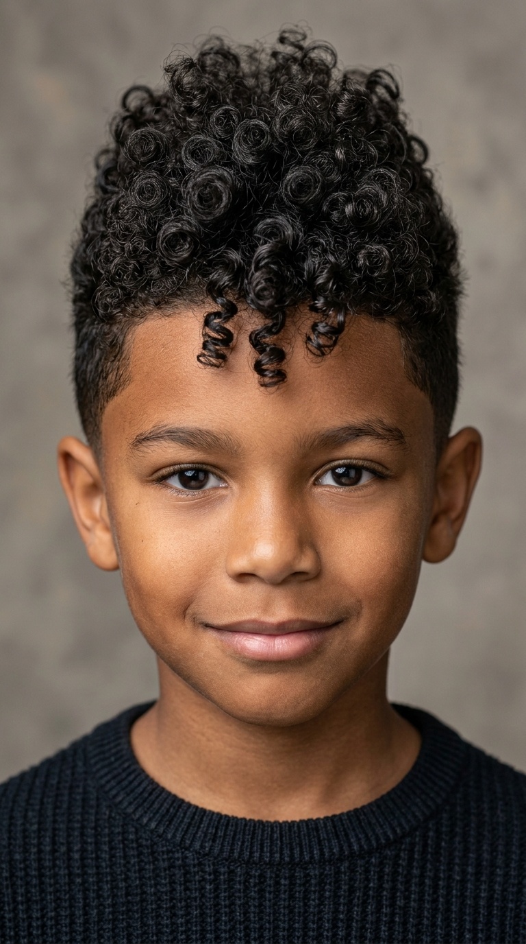 The Curly Faux Hawk