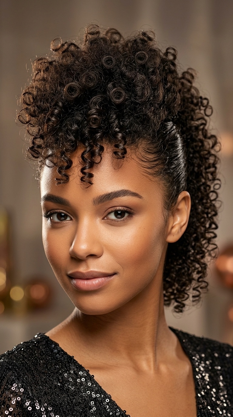 The Curly Faux Hawk