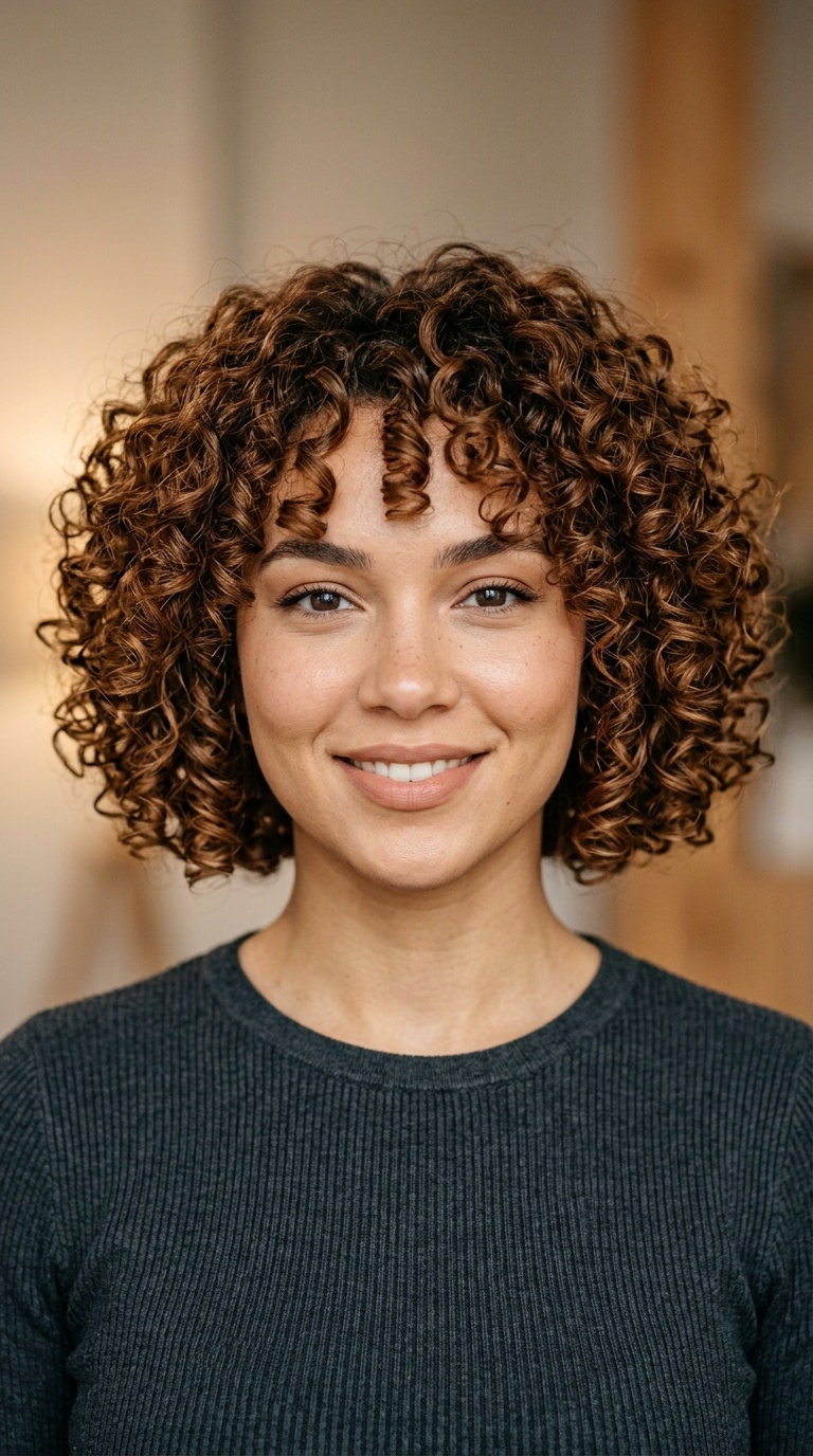 The Curly French Bob