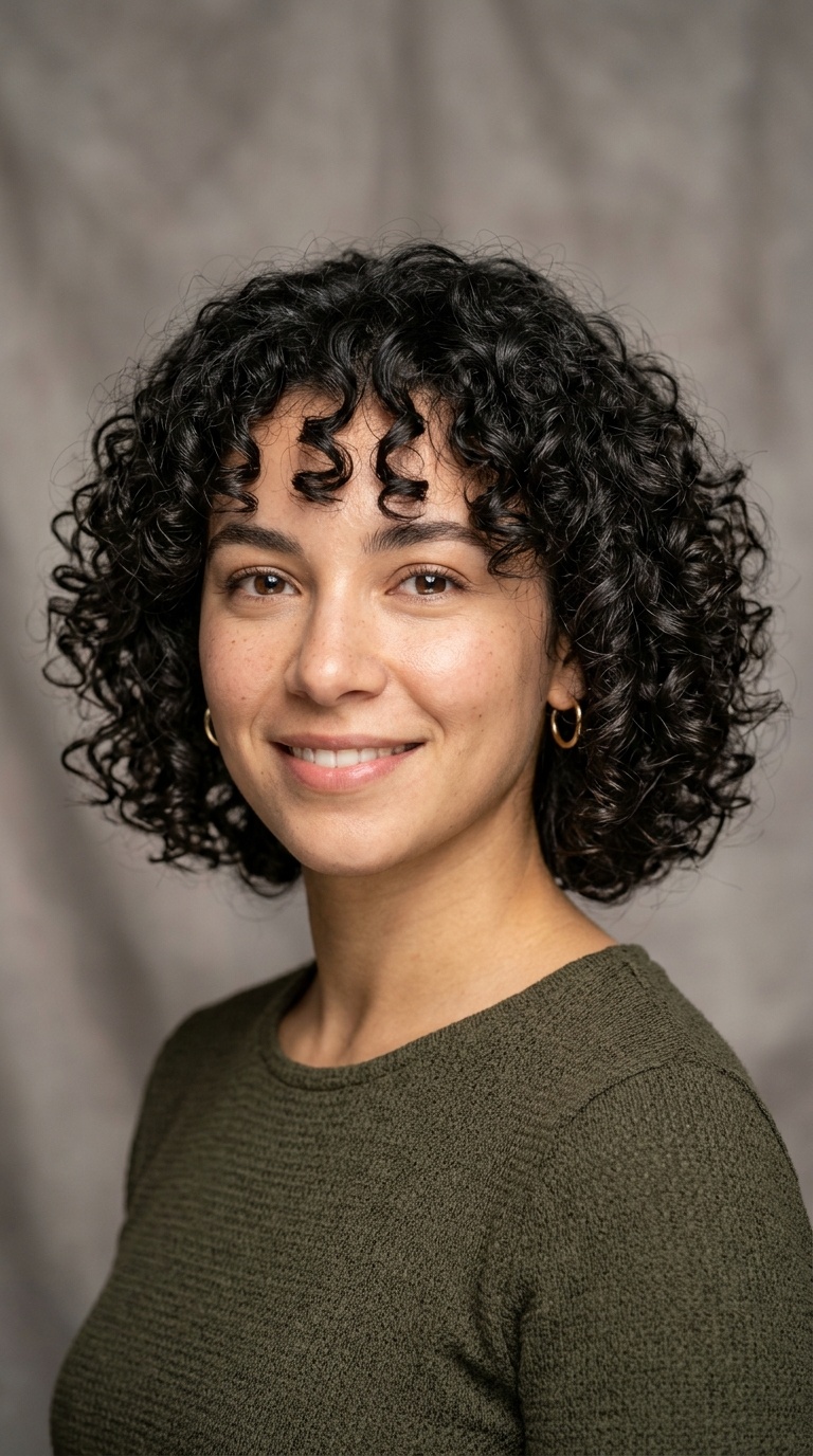 The Curly French Bob
