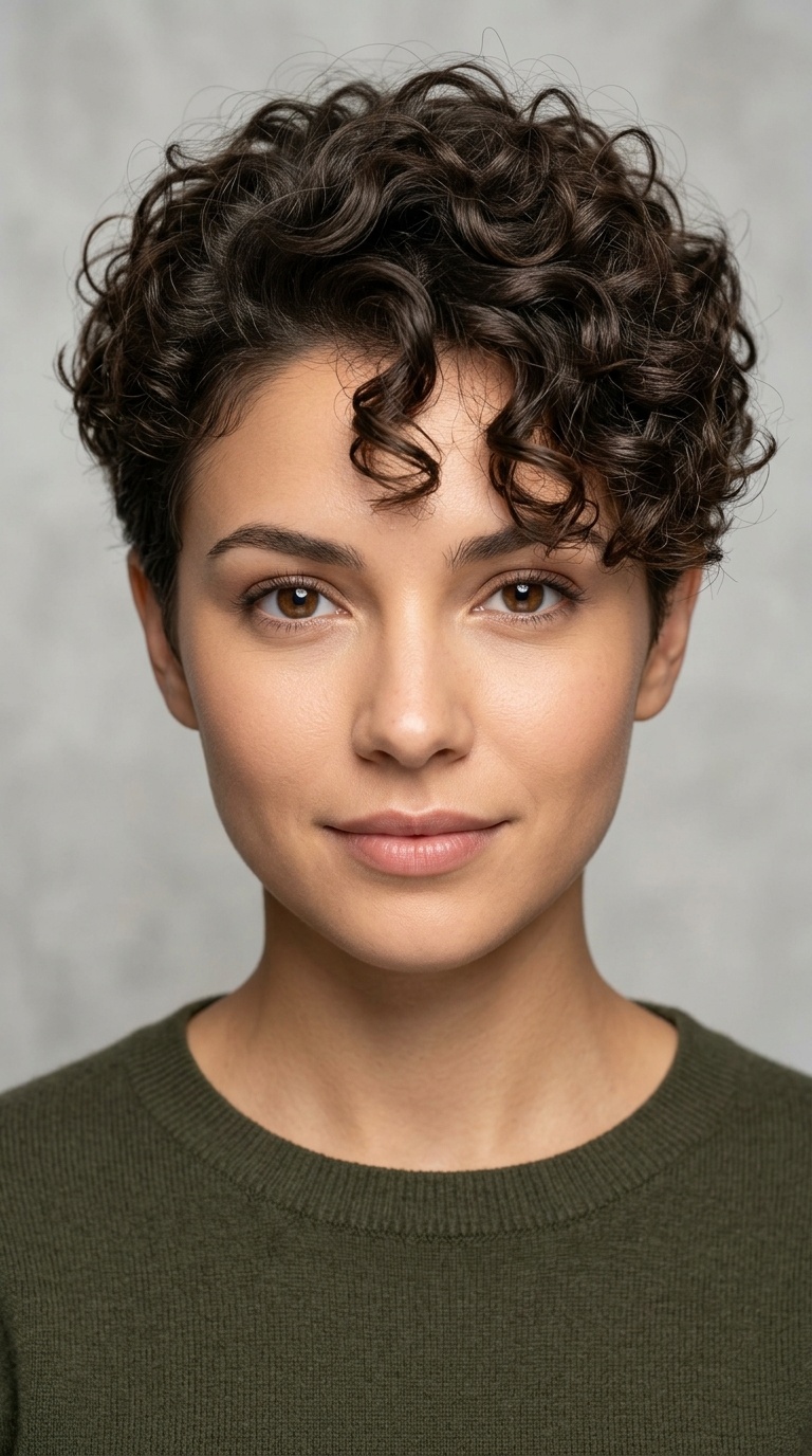 The Curly Gamine Pixie