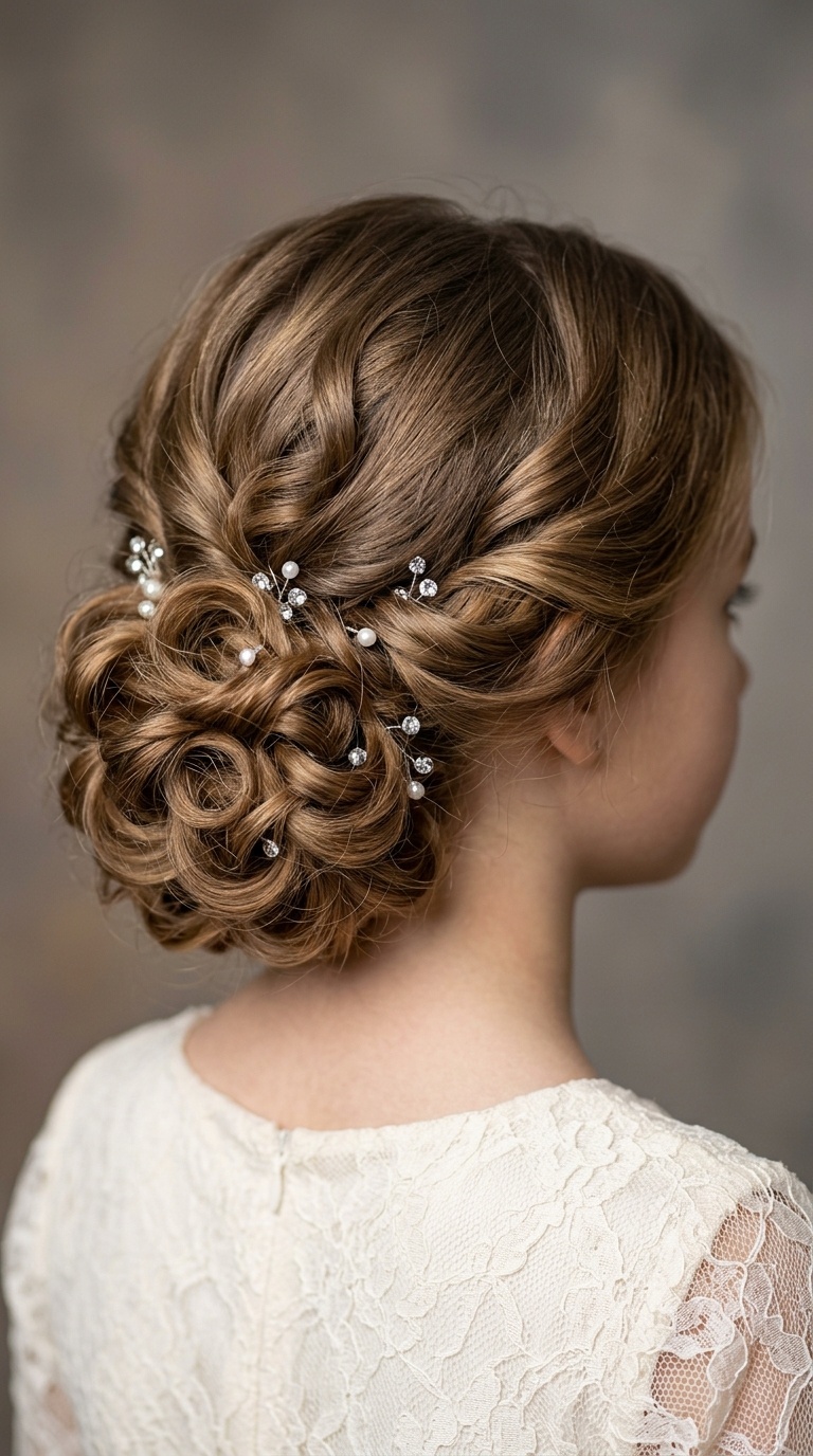 The Curly Low Chignon