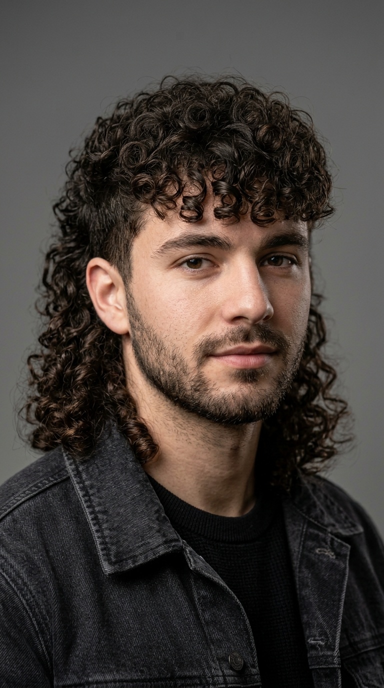 The Curly Mop Mullet