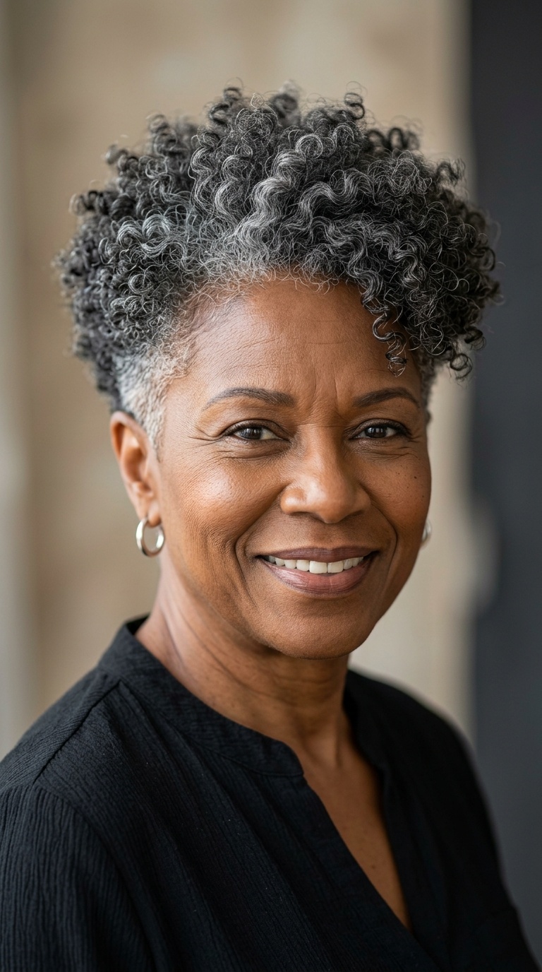 The Curly Tapered Afro