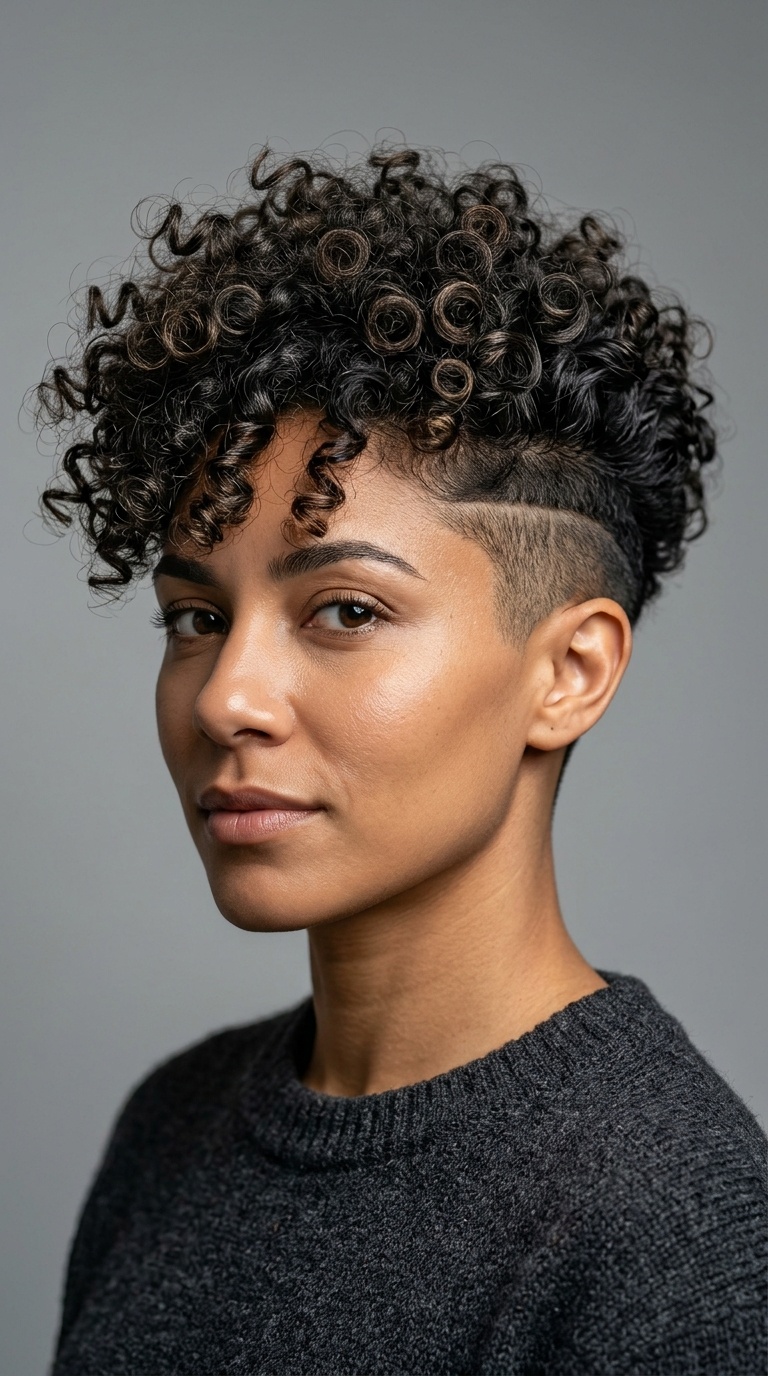 The Disconnected Curly Undercut