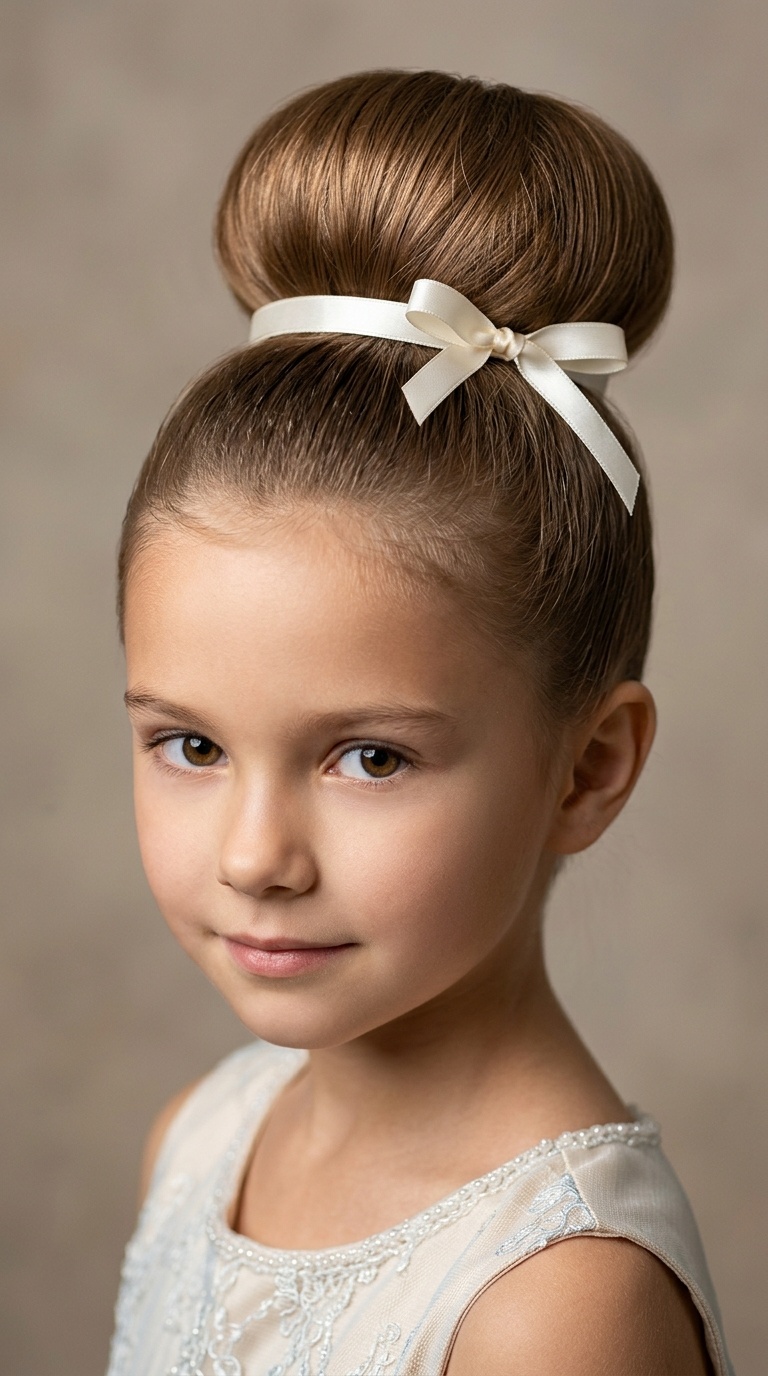 The Donut Bun with Ribbon Accent