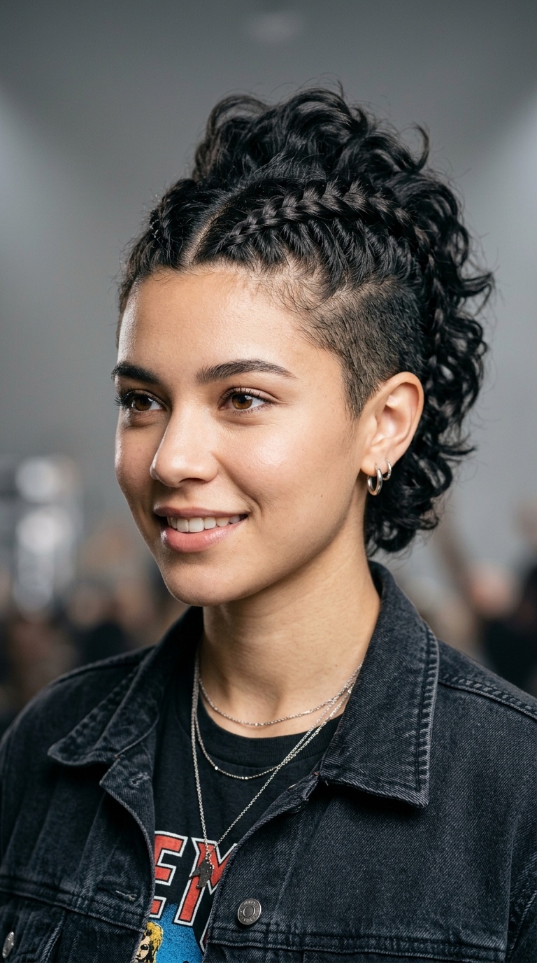 The Double Dutch Braid Mohawk