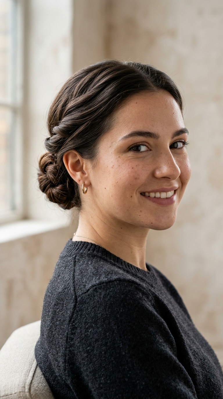 The Double-Knot Low Bun