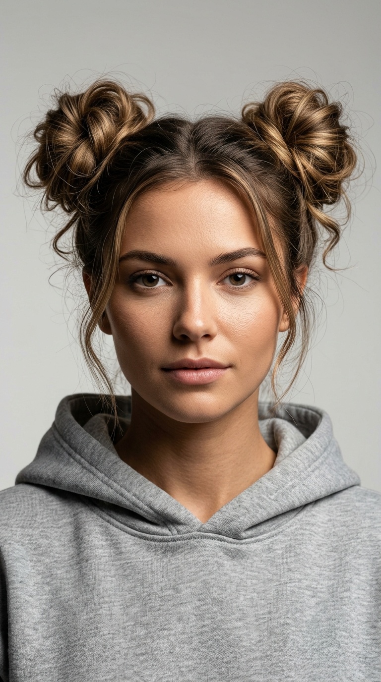 The Double Messy Knots (Space Buns)