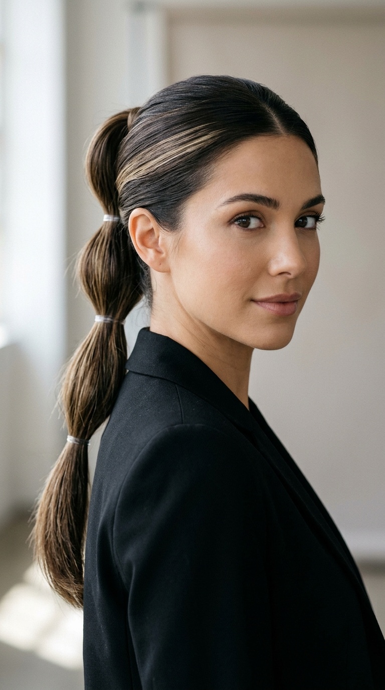 The Double-Tiered Ponytail