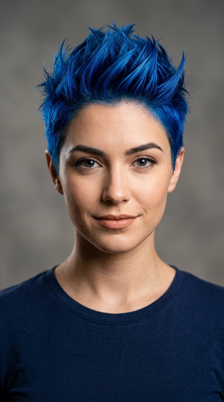 The Electric Blue Tapered Spike