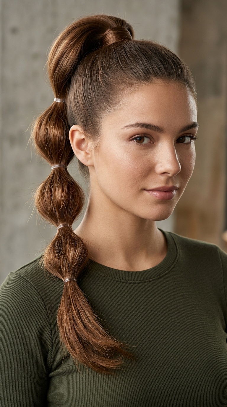The Elevated Bubble Ponytail