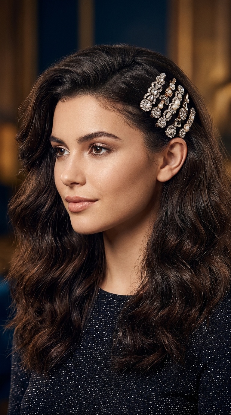 The Embellished Barrettes Look