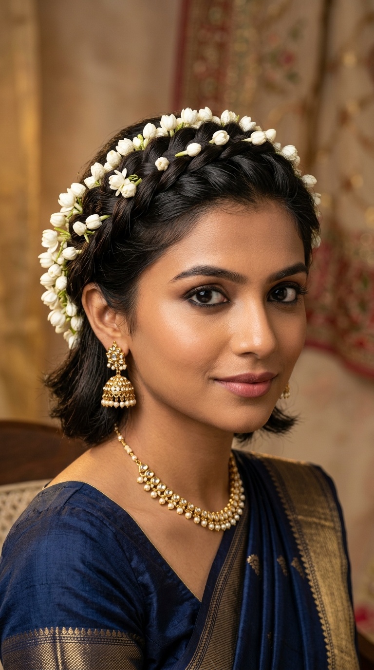 The Faux Braid with Mogra Buds