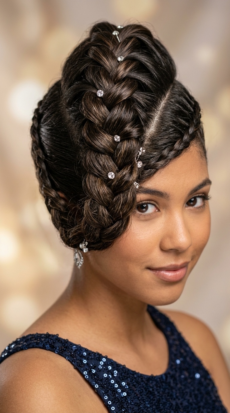 The Faux-Hawk Braid